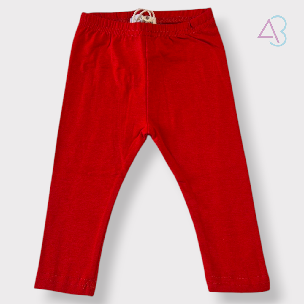 Leggings Basic Bambina "Colori Everyday" in Cotone Elasticizzato