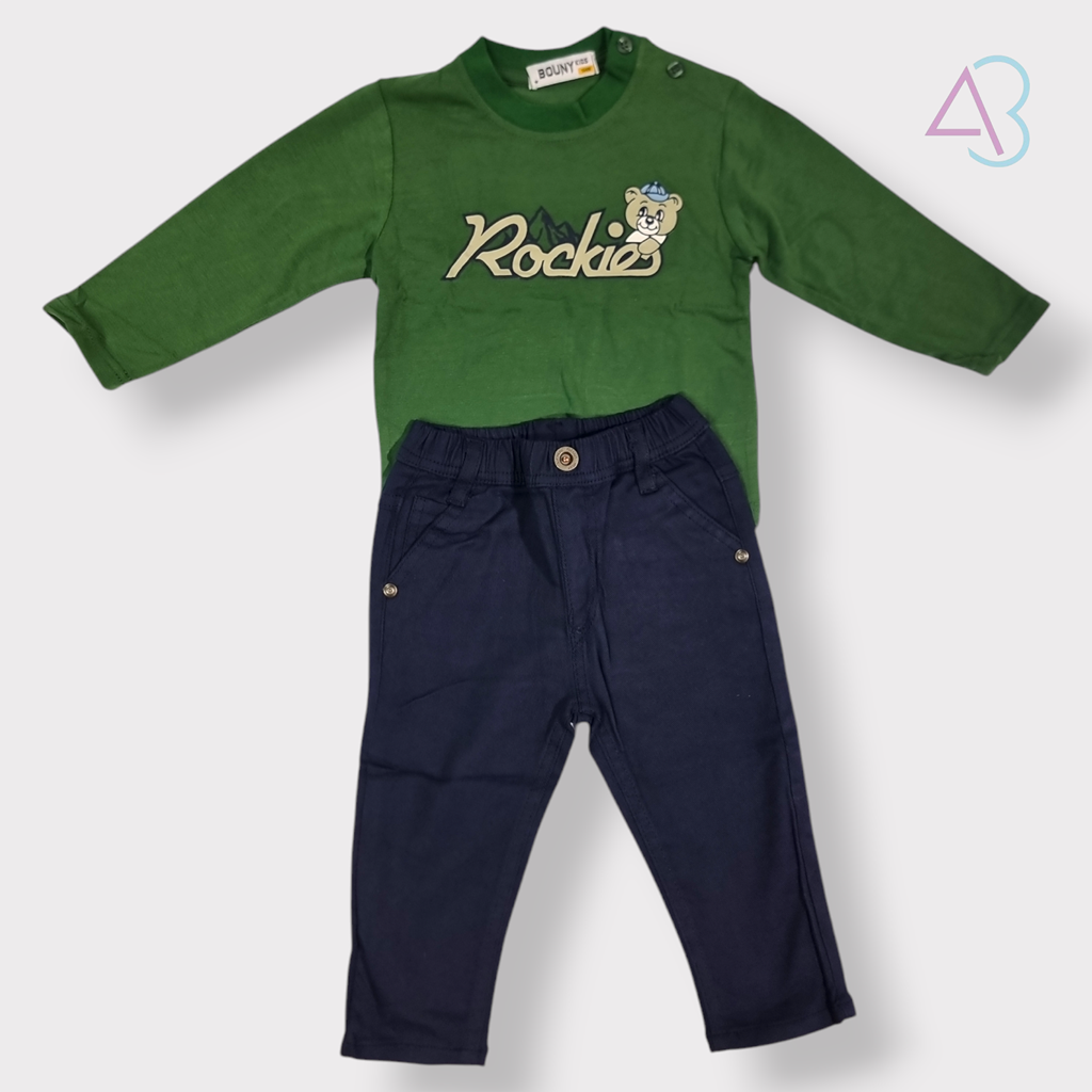 Set Completo per Bambino: Pantaloni in Jeans e Giacca Impermeabile