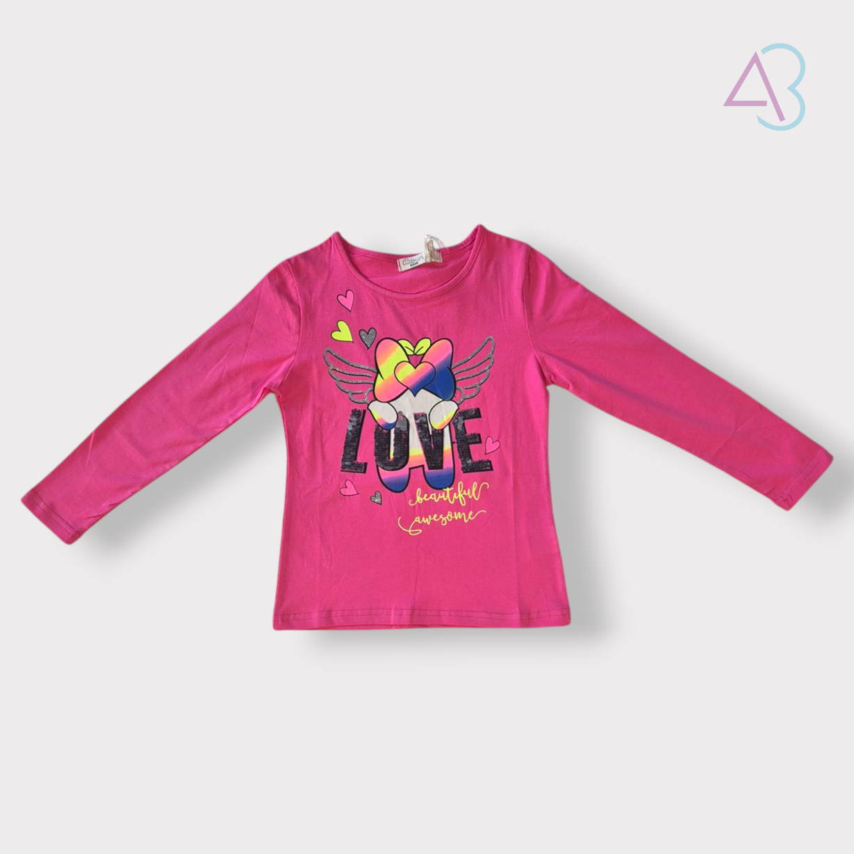 Maglia Manica Lunga con Stampa "LOVE"