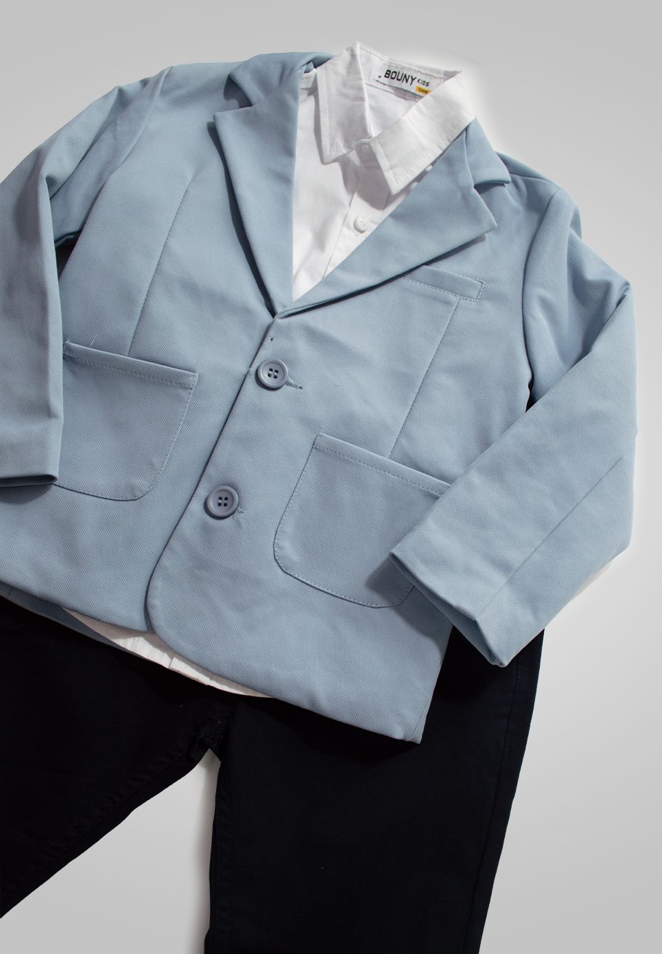 Eleganza Baby Blue – Completo Cerimonia Bambino 4 Pezzi